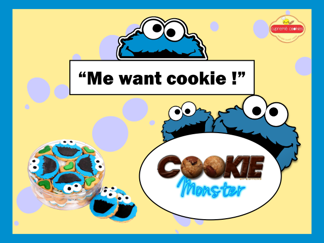 kue cookie monster